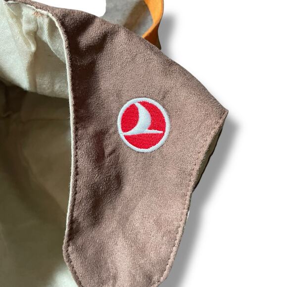 Turkish Airlines Aviator Youth Pilot Hat Cap Felt Goggles Play Natural Kids 3-12 - Picture 7 of 10